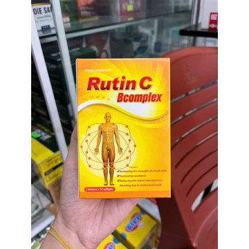 [CHÍNH HÃNG] Viên uống Rutin Bcomplex C hỗ trợ bền thành mạch, suy giãn tĩnh mạch, chảy máu cam (30v) HHANH HUY PHARMA