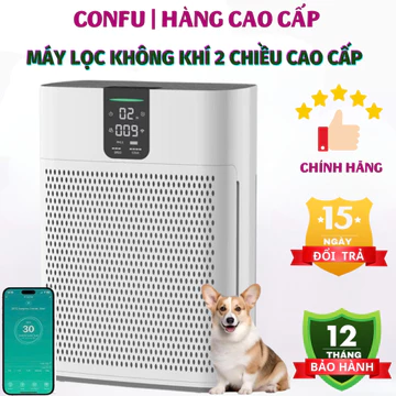 Máy Lọc Không Khí Thông Minh HEPA H13, Than hoạt tính, Khử Khuẩn & Khử Formaldehyde, Lọc PM2.5, Diện Tích 41–60m², App