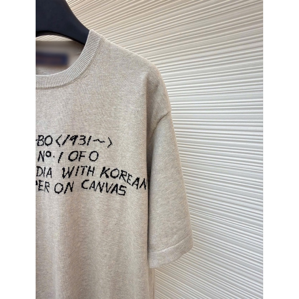 ⚡️[Hight Quality] ÁoPhông Len \Park Bo G1m T Shirts Ready To Wear - Điểm Nhấn Chữ Dệt Kim Phối Màu Cao Cấp Street Wear