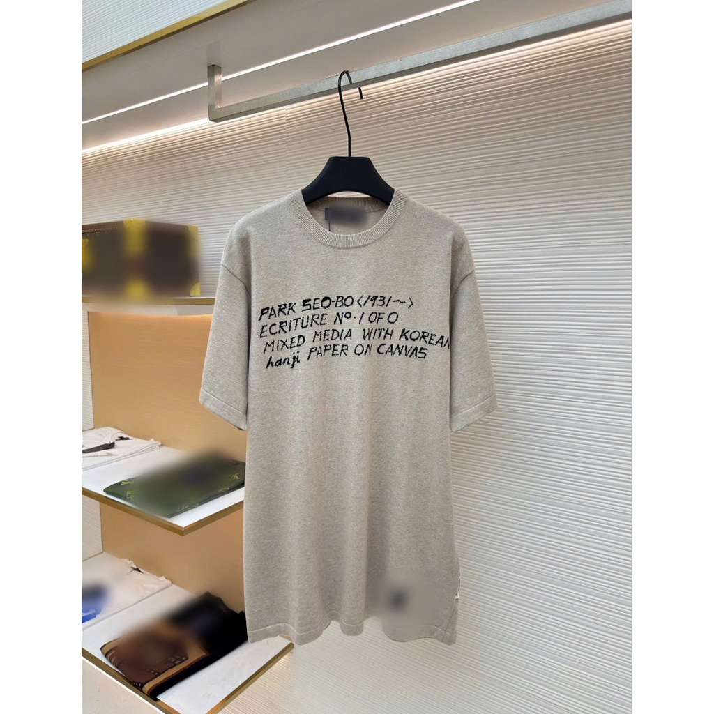 ⚡️[Hight Quality] ÁoPhông Len \Park Bo G1m T Shirts Ready To Wear - Điểm Nhấn Chữ Dệt Kim Phối Màu Cao Cấp Street Wear
