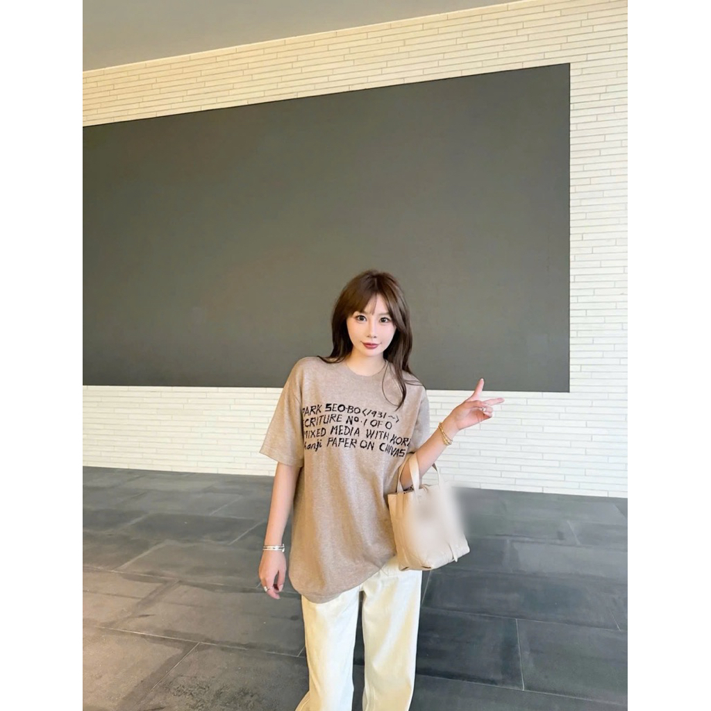⚡️[Hight Quality] ÁoPhông Len \Park Bo G1m T Shirts Ready To Wear - Điểm Nhấn Chữ Dệt Kim Phối Màu Cao Cấp Street Wear