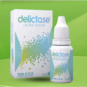 Delictase Lactase Enzym ( Lọ 15ml ) Men tiêu hóa hỗ trợ ngừa tiêu chảy, nôn trớ, kém hấp thụ do bất dung nạp lactose