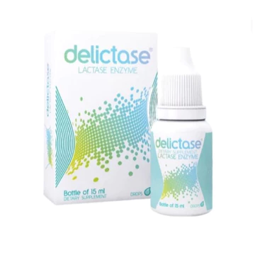 Delictase Lactase Enzym ( Lọ 15ml ) Men tiêu hóa hỗ trợ ngừa tiêu chảy, nôn trớ, kém hấp thụ do bất dung nạp lactose