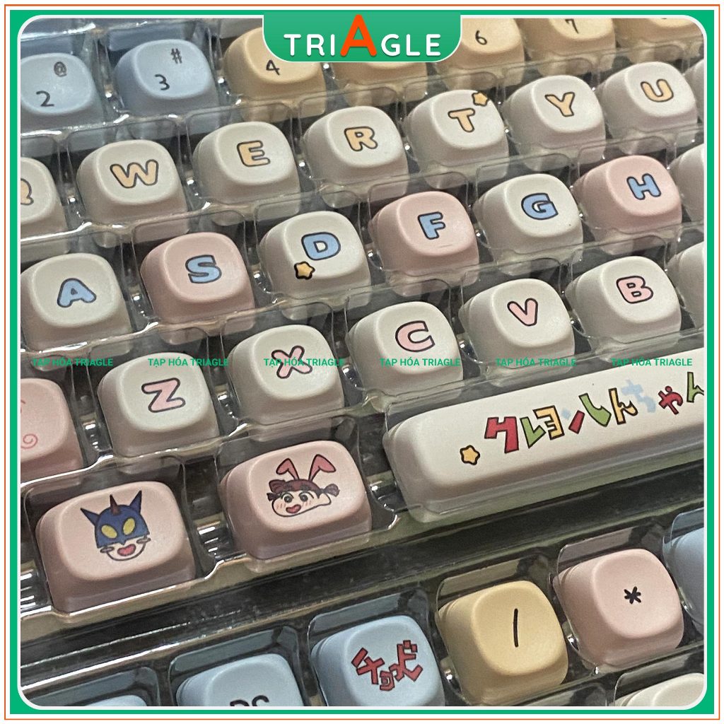 Keycap Cậu bé Bút Chì - Pastel Crayon Shin-chan Chất Liệu PBT Dye Sub ...