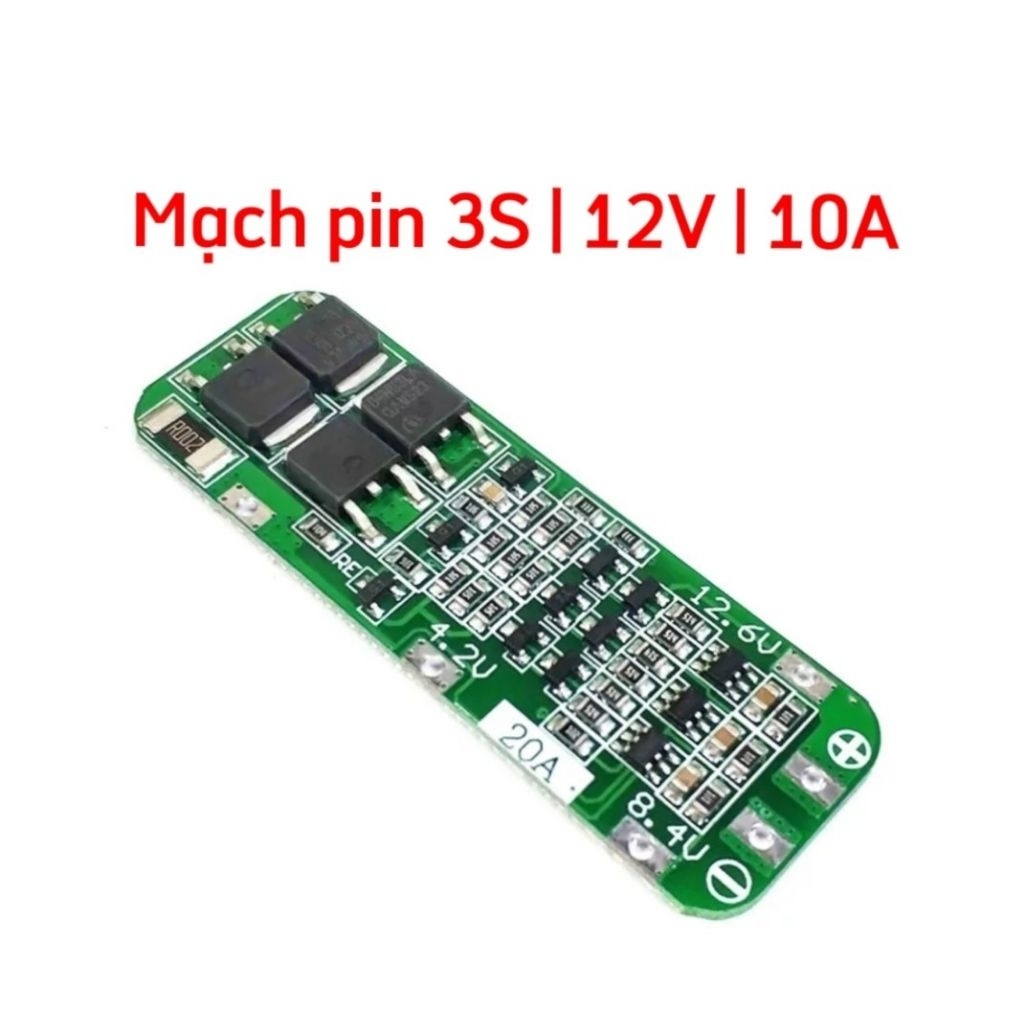 Mạch pin 3S 12v 20A |Sạc cân bằng và bảo vệ cho pin Li-ion 3,7V