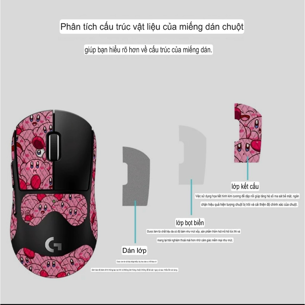 (HÀNG LOẠI 1) G PRO - Miếng Dán Chống Trơn Trượt Cho Chuột Logitech Gpro Wireless / Supper Light / Griptape Skin | BigBuy360 - bigbuy360.vn