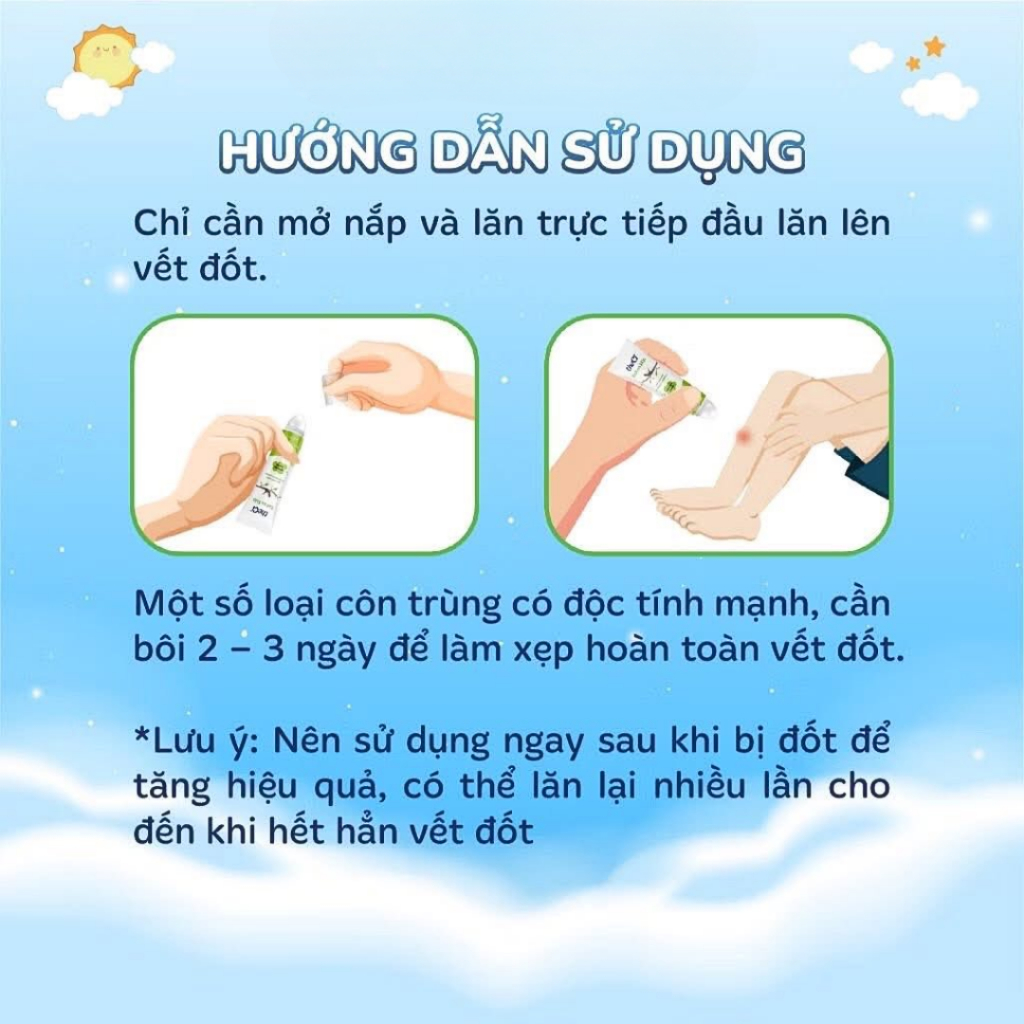 Xịt chống muỗi THECI 50ml / Thanh lăn bôi muỗi Theci 8ml giảm ngứa , giảm sưng an toàn cho Bé
