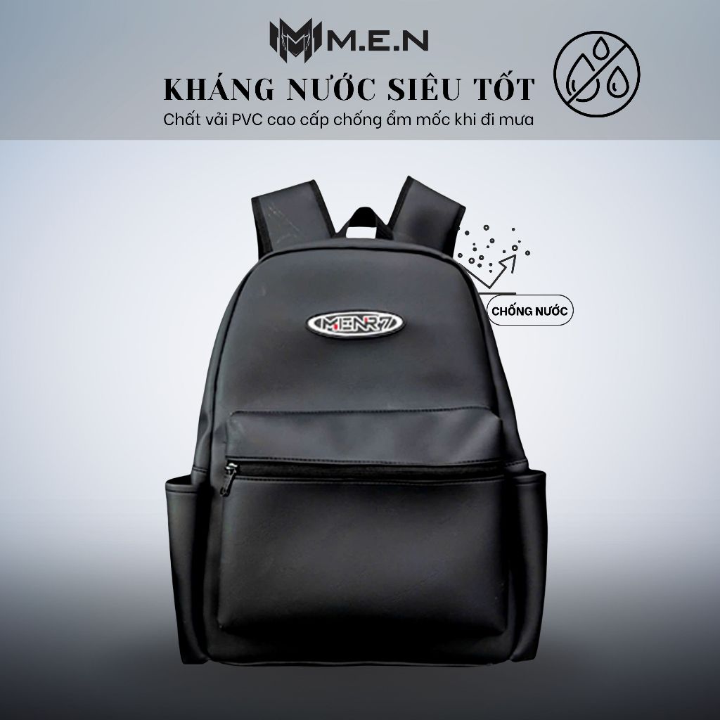 Balo Da PU thời trang Unisex Cao Cấp Chống nước MENR7 MILONO [Chính hãng]