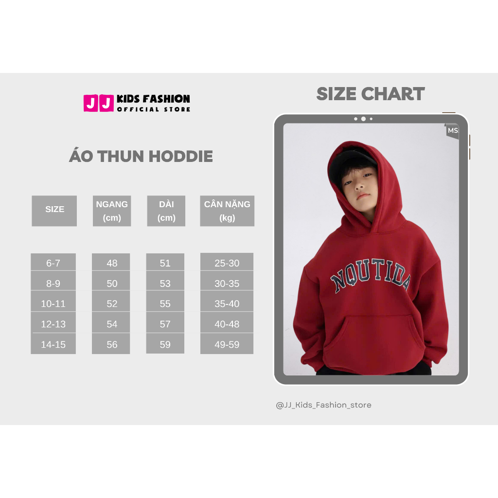 Áo Hoddie Thu Đông Cho Bé Trai, Bé Gái chất liệu Cotton nỉ bông Mềm Ấm B747 | JJ Kids Fashion