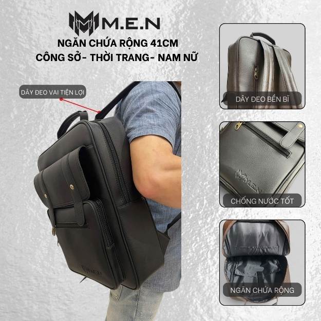 Ba lô da cao cấp Dafical Men chất lượng [BẢO HÀNH 1 NĂM]