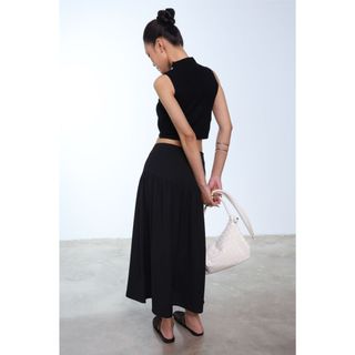 Chân Váy Xòe JP Fashion Dáng Dài, Chất Kaki Mềm Mịn Thoáng Mát, Cạp Cao Dáng Xòe Tự Nhiên 17012146