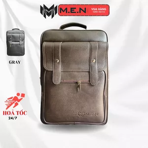 Balo văn phòng 15 inch da PU cao cấp M.E.N Dafical 2 pát dọc nhiều ngăn [Siêu Sale]