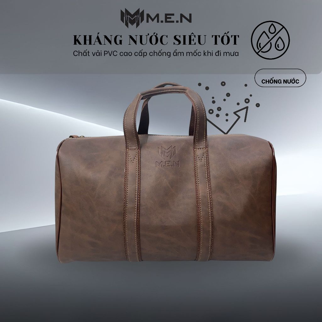 Túi trống 42cm MEN BUTICA đen nâu [NEW]