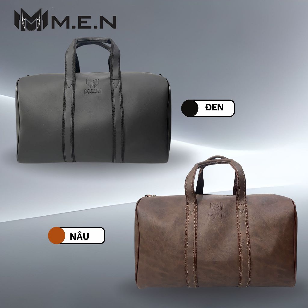 Túi trống 42cm MEN BUTICA đen nâu [NEW]