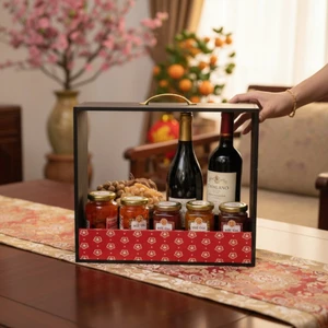 Khay Gỗ MDF Vali Gói Quà Tết. Khay Gỗ Đựng Quà Thiết Kế Hiện Đại | LamDecor có nhận in khắc logo