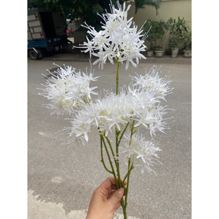 Cành hoa sao tuyết cao 70cm bông to siêu đẹp, hoa lụa