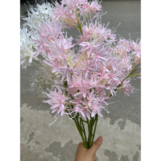 Cành hoa sao tuyết cao 70cm bông to siêu đẹp, hoa lụa