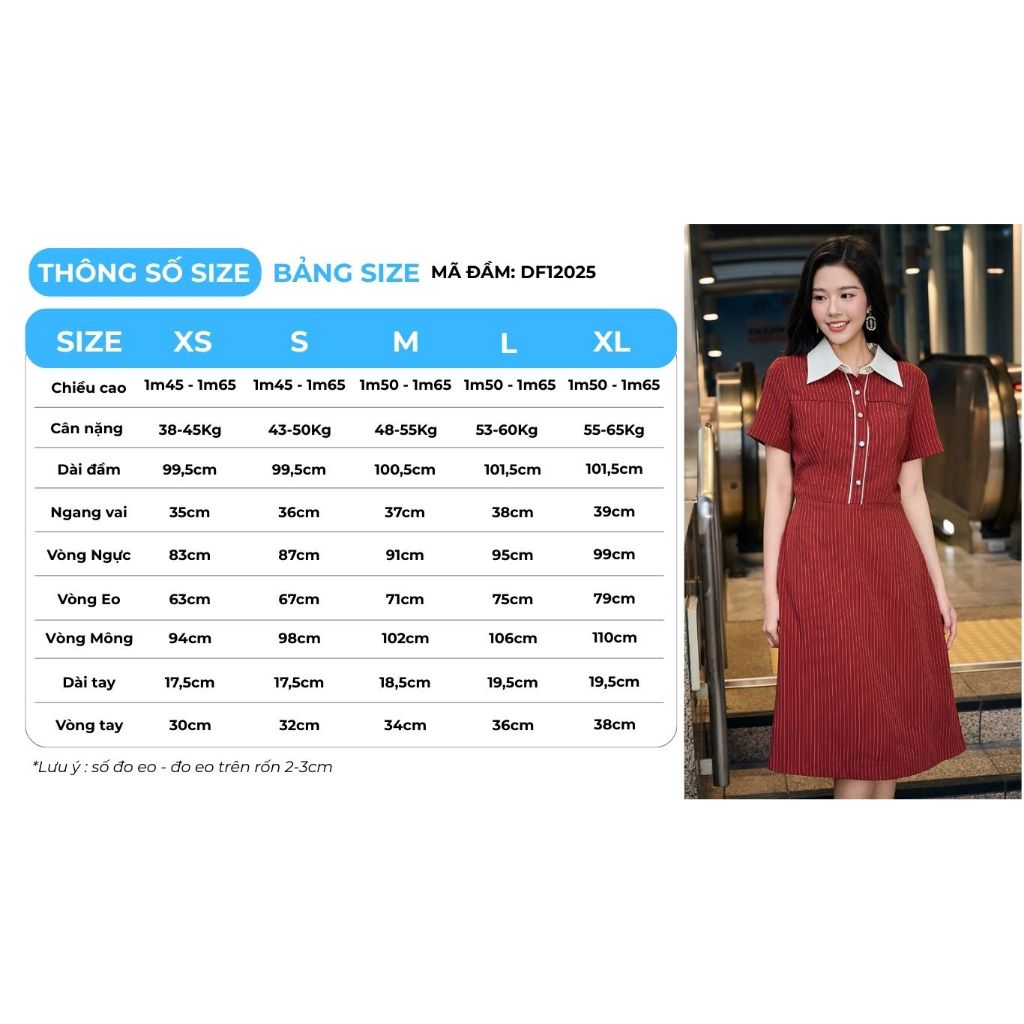 Đầm GUMAC form A tay ngắn cổ sơ mi viền nẹp phối màu trẻ trung DF12025