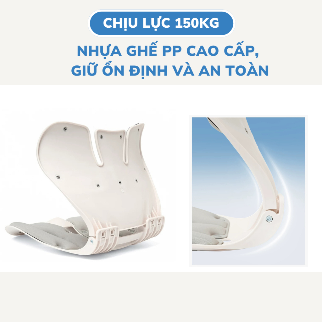 [Bản GẤP GỌN] Ghế Gấp Công Thái Học 99 Home giảm đau mỏi lưng, chỉnh dáng ngồi cho dân văn phòng mẹ bầu bỉm sau sinh