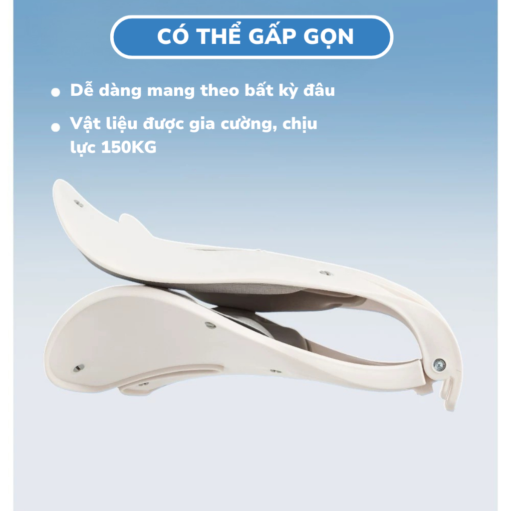 [Bản GẤP GỌN] Ghế Gấp Công Thái Học 99 Home giảm đau mỏi lưng, chỉnh dáng ngồi cho dân văn phòng mẹ bầu bỉm sau sinh