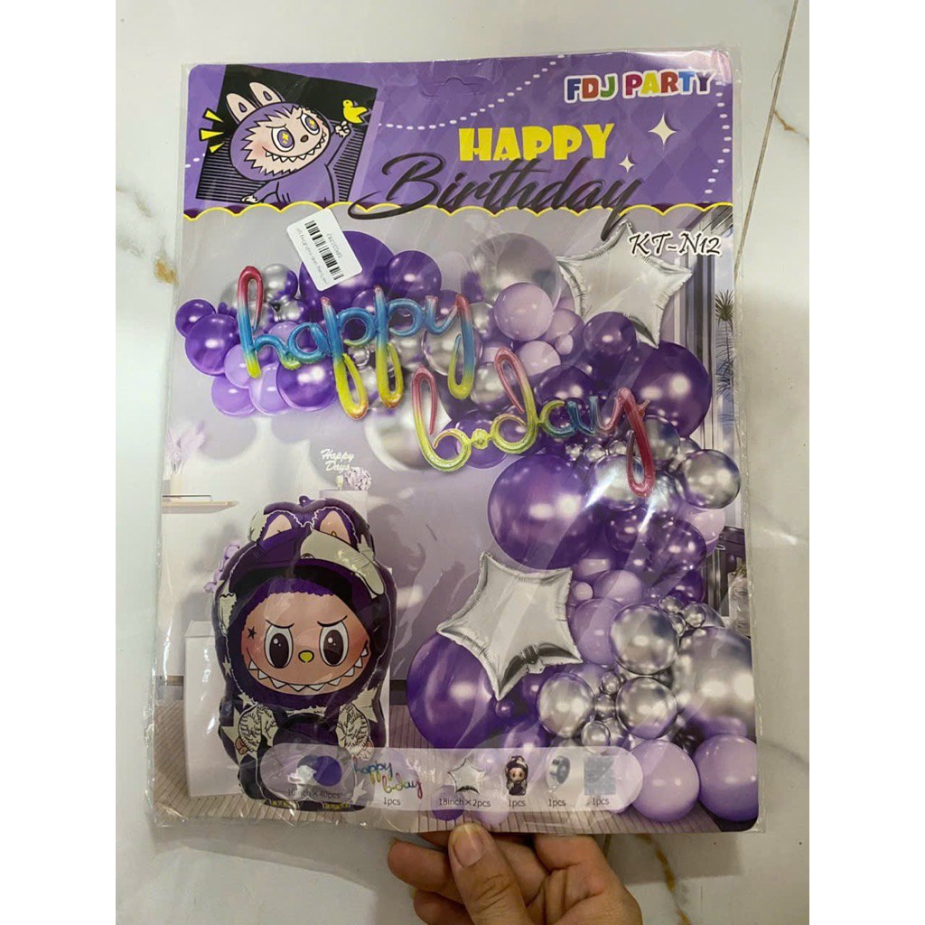 Set bóng trang trí sinh nhật cho bé trai, bé gái, combo bóng trang trí thôi nôi cho bé