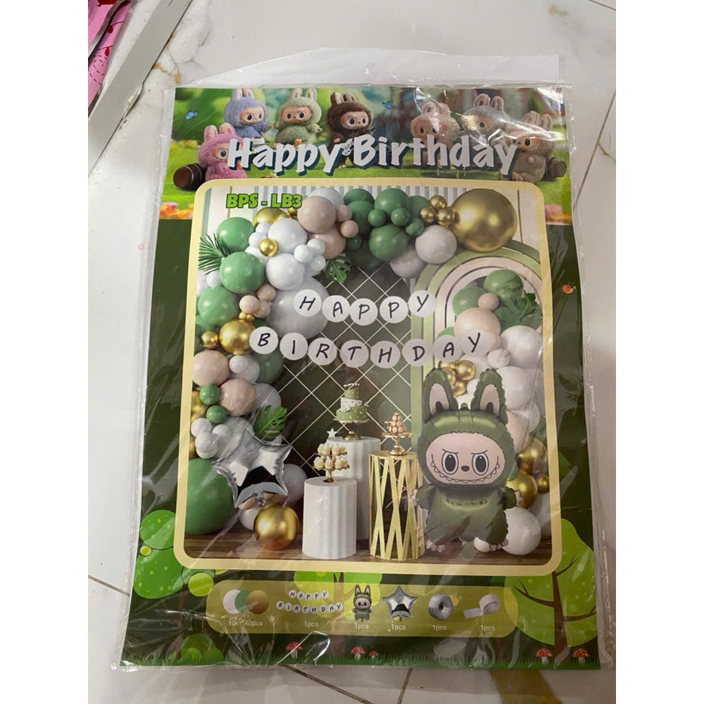 Set bóng trang trí sinh nhật cho bé trai, bé gái, combo bóng trang trí thôi nôi cho bé