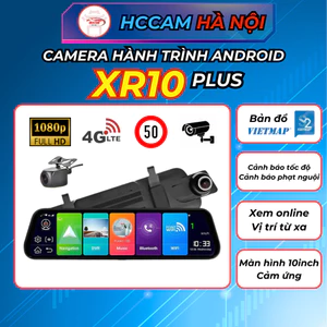 Camera hành trình HCCam X10R Plus - Ghi hình FullHD, cảnh báo tốc độ và phạt nguội, xem xe online trực tiếp từ xa.