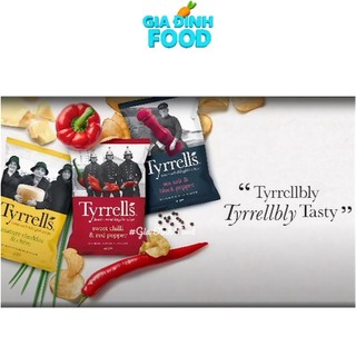 Khoai Tây Chiên Tyrrells – Giòn Rụm, Hảo Hạng, Vị Đậm Đà Gói 40g