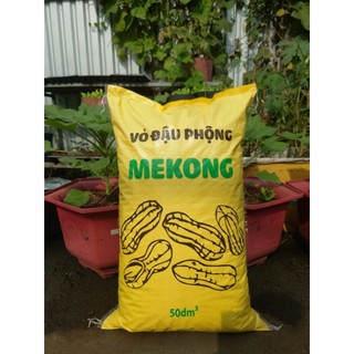 Vỏ Đậu Phộng Mekong (Vỏ Lạc) loại 50dm3 Nguyên liệu Phối Trộn Giá Thể