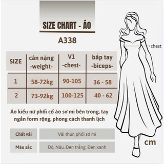 Áo Bigsize Nữ Cổ Sơ Mi Dính Liền, Chất Thun Gân Co Giãn, Dáng Suông Che Khuyết Điểm 58-92kg A338