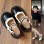 Giày đốc phối ren D21 siêu cute cho bé gái