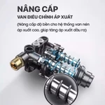 Máy Xịt Rửa Xe Gia Đình Có Núm Chỉnh Áp Mo2000pro - Xịt Rửa Ô Tô, Xe Máy, Sân Vườn, Rong Rêu, Tưới Cây - Lõi Đồng 100% — ảnh 5