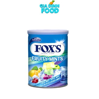 Kẹo Trái Cây FOX'S Crystal Clear - Hộp thiếc 170g