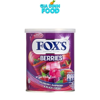 Kẹo Trái Cây FOX'S Crystal Clear - Hộp thiếc 170g