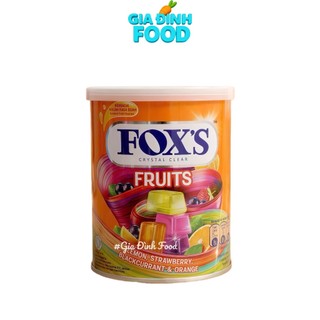 Kẹo Trái Cây FOX'S Crystal Clear - Hộp thiếc 170g