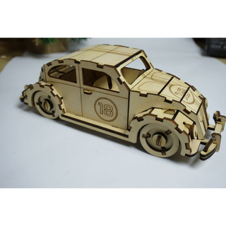 HDLaser mô hình ô tô lắp ghép DIY-Cars HDC002(22x10x12cm)