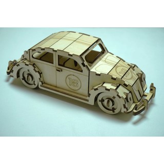 HDLaser mô hình ô tô lắp ghép DIY-Cars HDC002(22x10x12cm)
