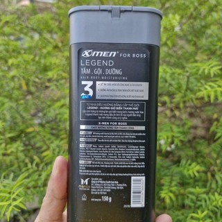 Combo 2 Chai Sữa tắm gội 3in1 Xmen Boss LEGEND sang trọng cuốn hút 150g/chai (Hàng khuyến mãi)