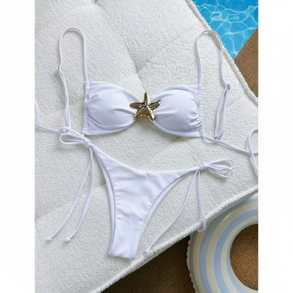 bikini 2 mảnh phụ kiên sao