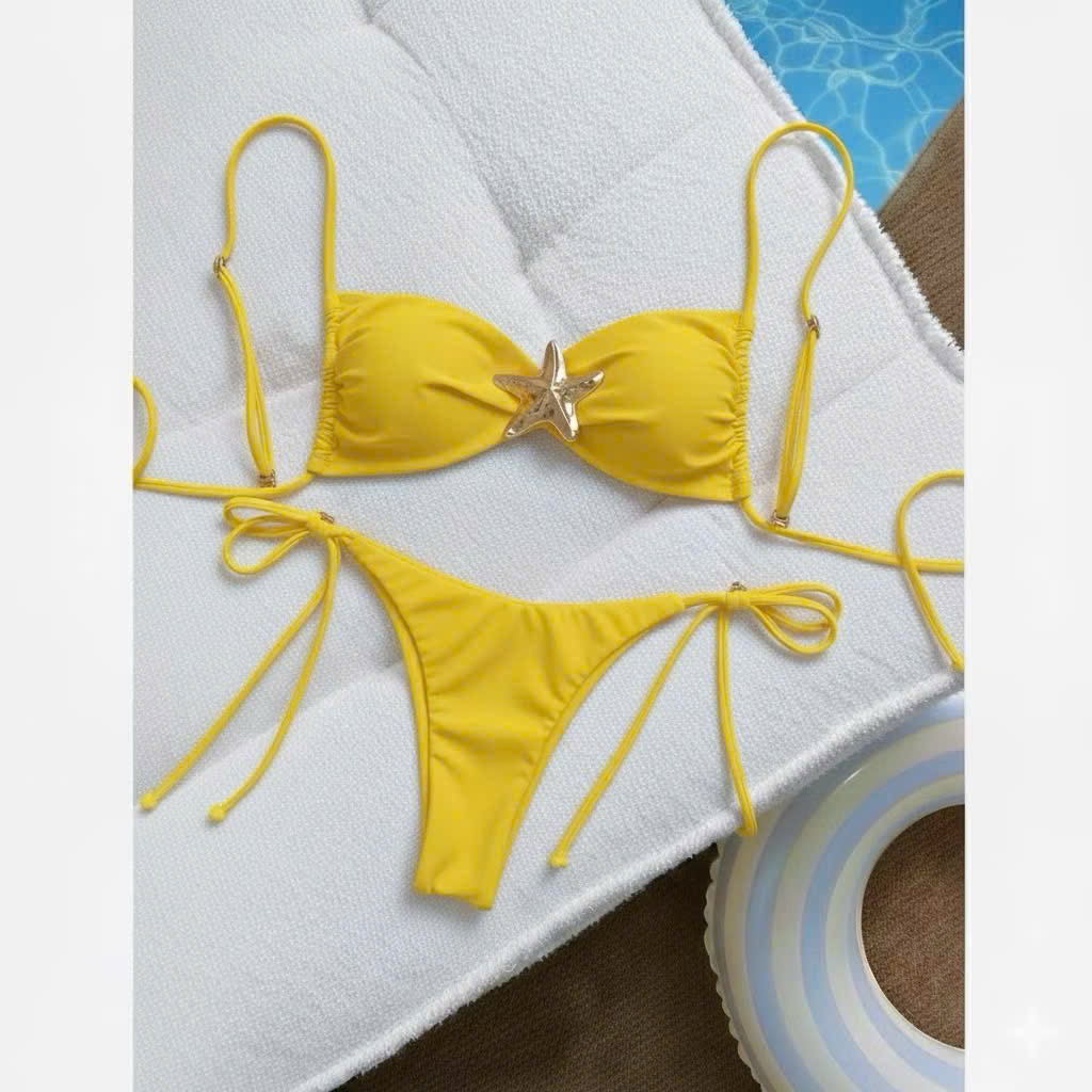 bikini 2 mảnh phụ kiên sao