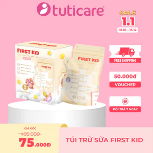 Túi Trữ Sữa Cảm Biến Nhiệt FIRST KID 250ml – Báo Nhiệt Độ An Toàn, Trữ Sữa Tiện Lợi Cho Mẹ Sữa