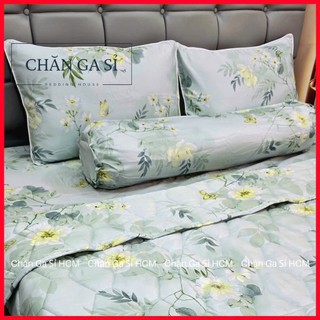 🌱ẢNH THẬT🌱Bộ Ga Gối Lyocell Microfiber Nằm Thoáng Mát, Mềm Mại, Thấm Hút Mồ Hôi Tốt _Chăn Ga Sỉ HCM