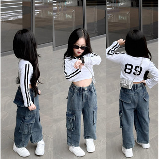 Quần jean cho bé (KQJ03) 2-8 tuổi batala kids, quần bò trẻ em dáng suông túi hộp cao cấp 10-30kg KQJ03
