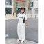Áo Polo Trắng Keep It Simple Unisex Oversized Vải Air Layer 260gsm Local Brand DEAMOS