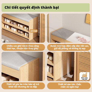 Ghế thay giày tủ đựng giày Đa Năng Ngăn Chứa Đồ Tiết Kiệm Diện Tích Cho Căn Hộ Nhỏ Giá Tốt Giảm 45%
