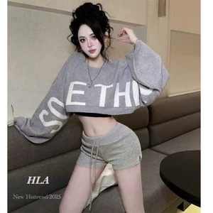 Áo len croptop dài tay Something