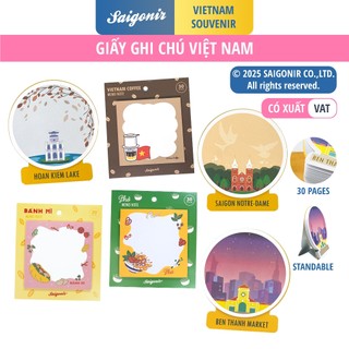 Giấy Note Giấy Ghi Chú 30 Tờ Hình Danh Lam Thắng Cảnh Việt Nam Quà Tặng Quà Lưu Niệm Saigonir