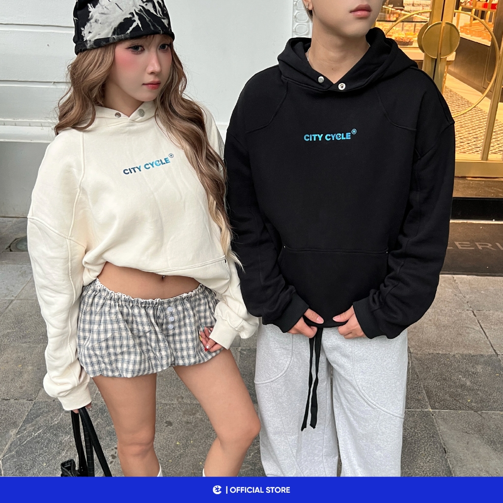 Áo hoodie nỉ bông boxy nam nữ mùa đông Local Brand Chính Hãng City Cycle Áo hoodie Fit To Chill