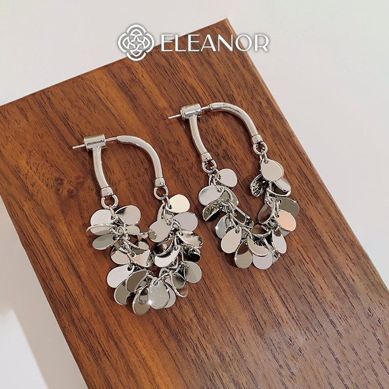 Bông tai nữ chuôi bạc 925 Eleanor Accessories tua rua phụ kiện trang sức khuyên tai 11157