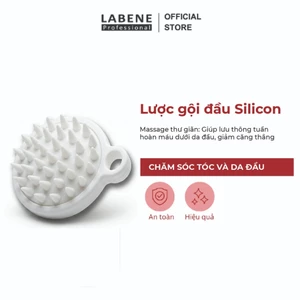 Lược gội đầu silicon mềm giúp làm sạch tóc và massage êm ái giúp da đầu thư giãn LABENE STORE